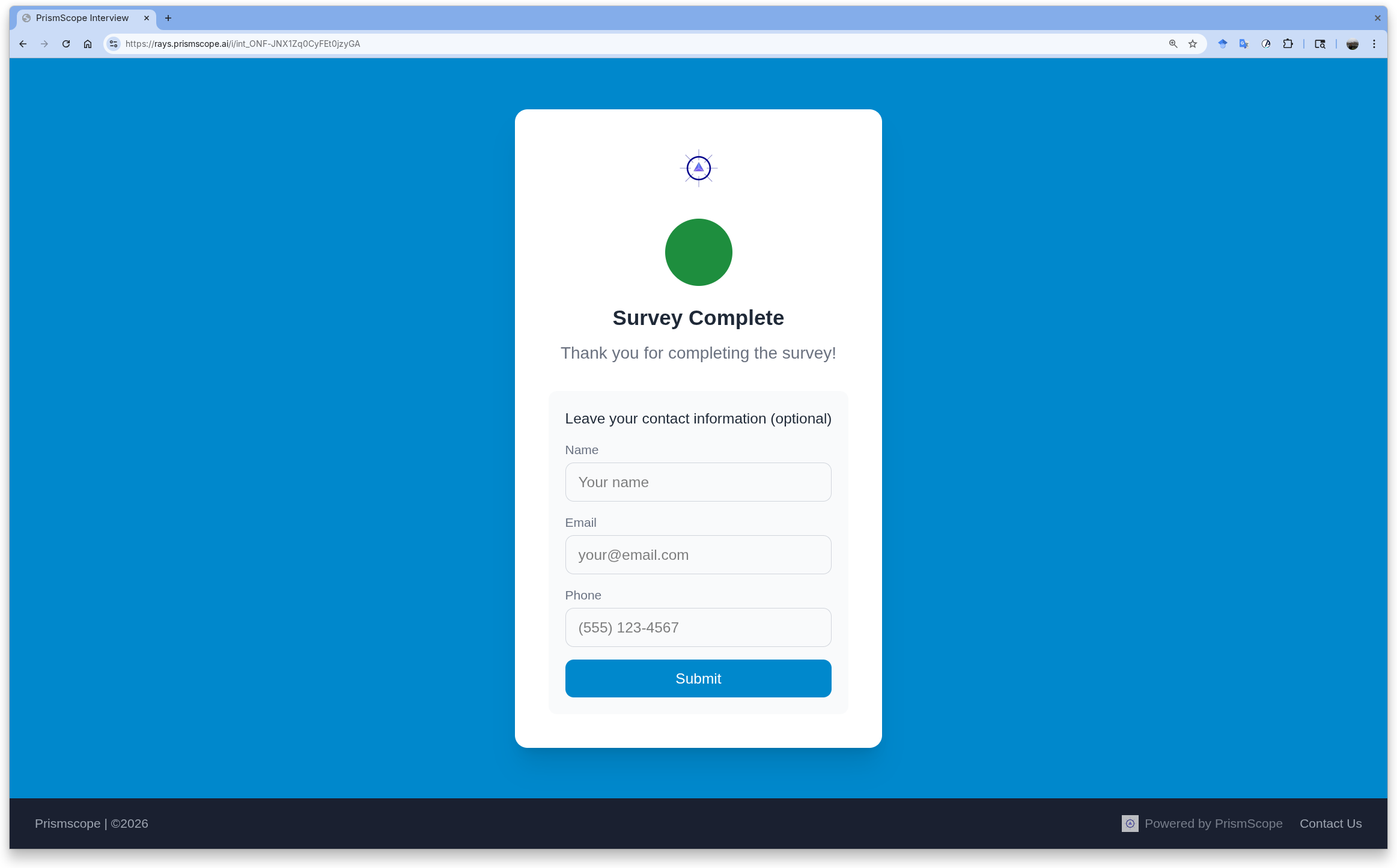 PrismScope conversation uncovering actionable insights